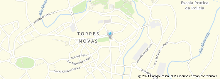 Mapa de Rua Nuno Álvares