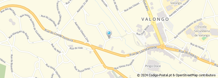 Mapa de Rua Doutor João Alves do Vale