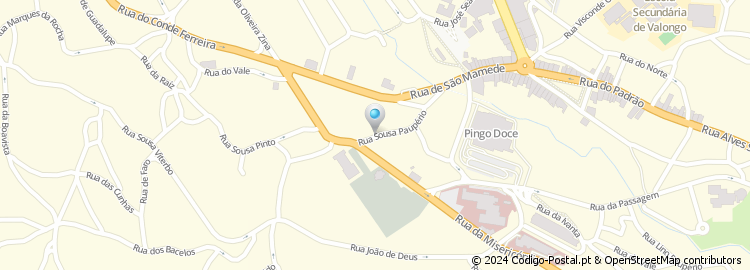 Mapa de Rua Sousa Paupério