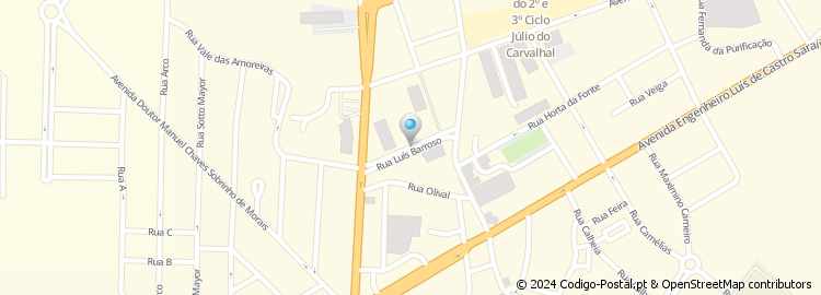 Mapa de Rua Luís Barroso
