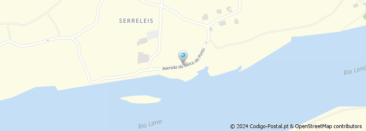 Mapa de Rua Barco do Porto