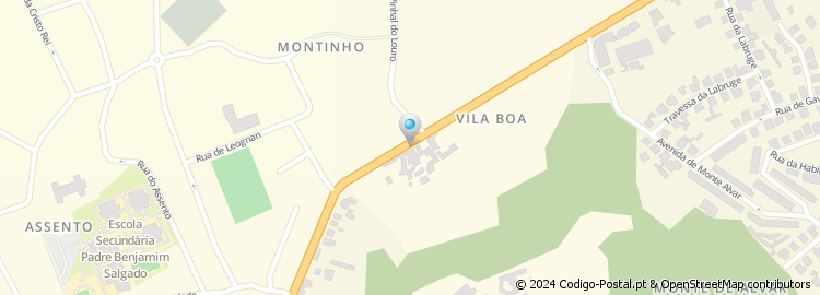 Mapa de Largo de Vila Boa