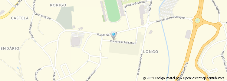 Mapa de Rua Amélia Rey Colaço
