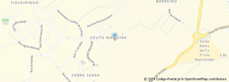 Mapa de Rua António Joaquim de Sousa Veloso