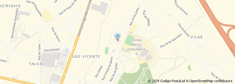 Mapa de Rua Bernardo Fonseca e Castro