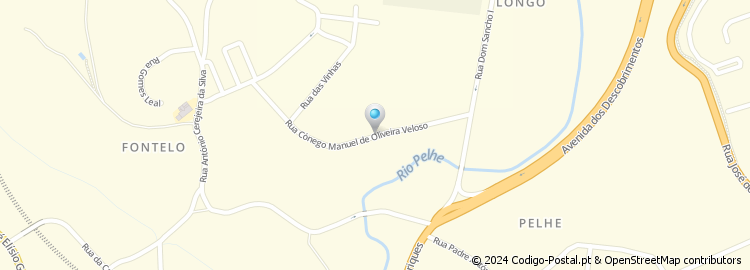 Mapa de Rua Cónego Manuel Oliveira Veloso