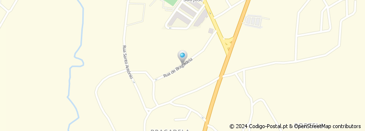 Mapa de Rua da Bragadela
