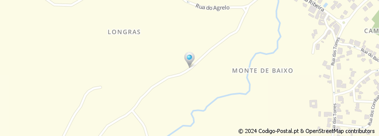 Mapa de Rua de Monte de Baixo