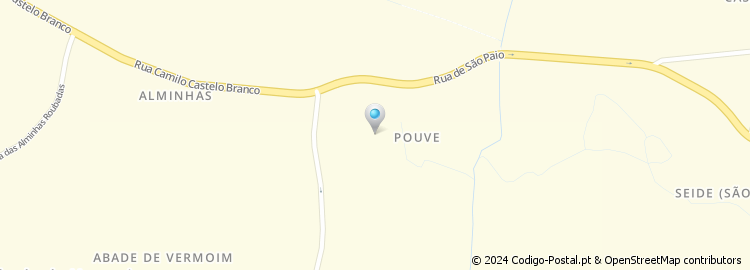 Mapa de Rua de Pouve