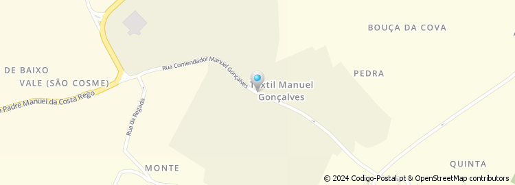 Mapa de Rua do Comendador Manuel Gonçalves