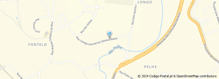 Mapa de Rua Manuel da Costa Alves Veloso