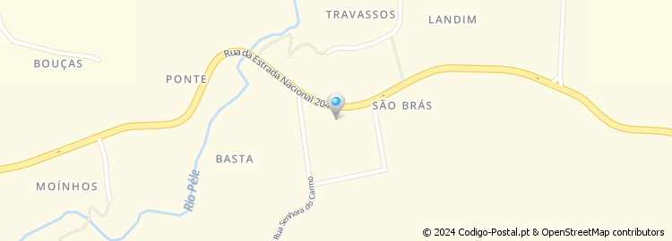 Mapa de Rua Senhora do Carmo
