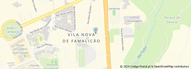 Mapa de Rua Vasconcelos e Castro