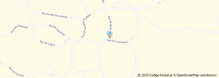 Mapa de Rua da Lavandeira