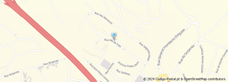 Mapa de Rua de Vila de Este