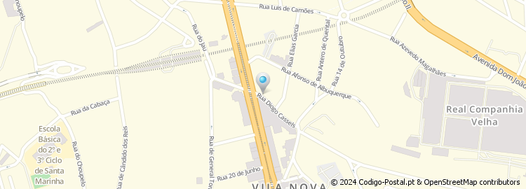 Mapa de Rua Diogo Cassels