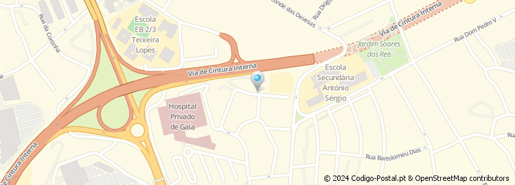 Mapa de Rua Diogo Silves