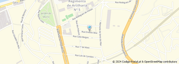 Mapa de Rua Ernesto da Silva