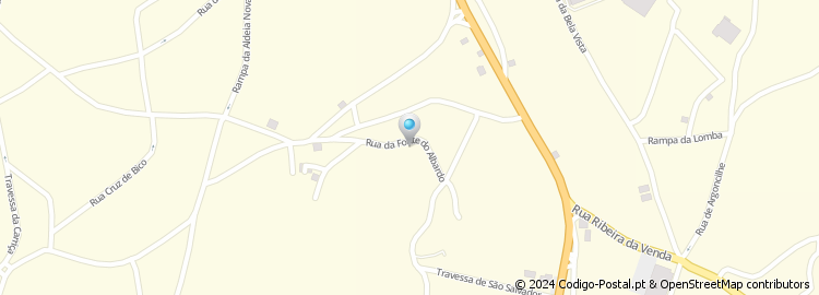 Mapa de Rua Fonte de Albardo