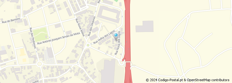 Mapa de Rua Nova de Lagos