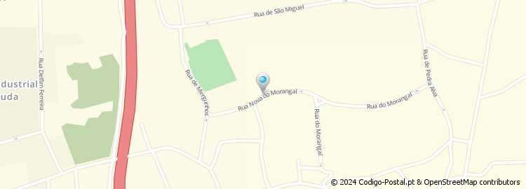 Mapa de Rua Nova do Morangal