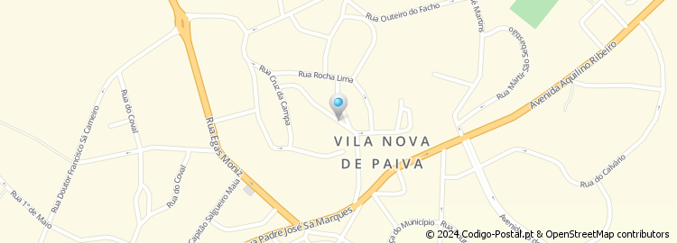 Mapa de Rua Cónego Manuel Fonseca Gama