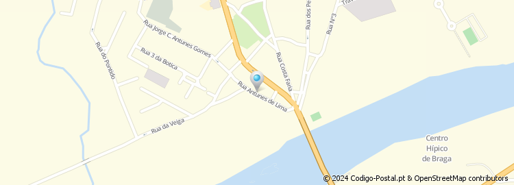 Mapa de Rua Antunes Lima