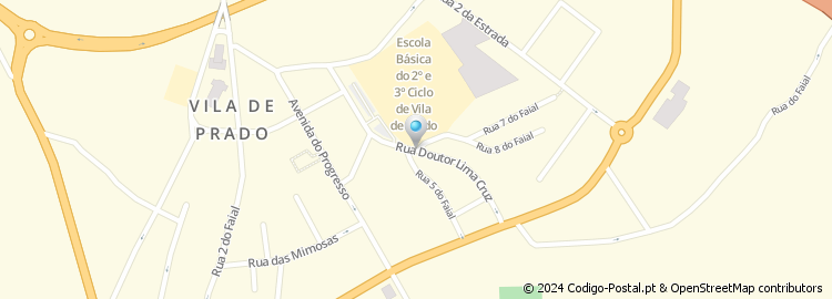 Mapa de Rua Doutor Lima Cruz