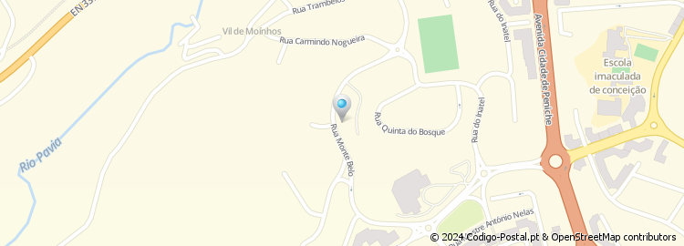 Mapa de Travessa da Rua do Monte Belo