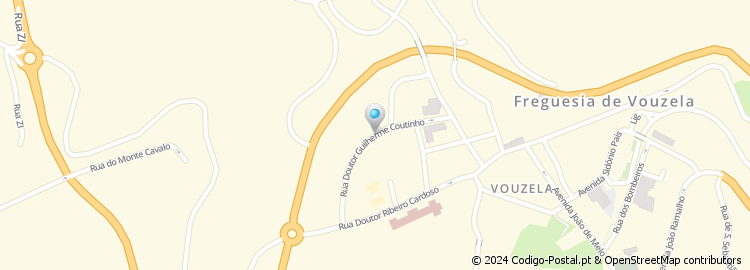 Mapa de Rua Doutor Guilherme Coutinho